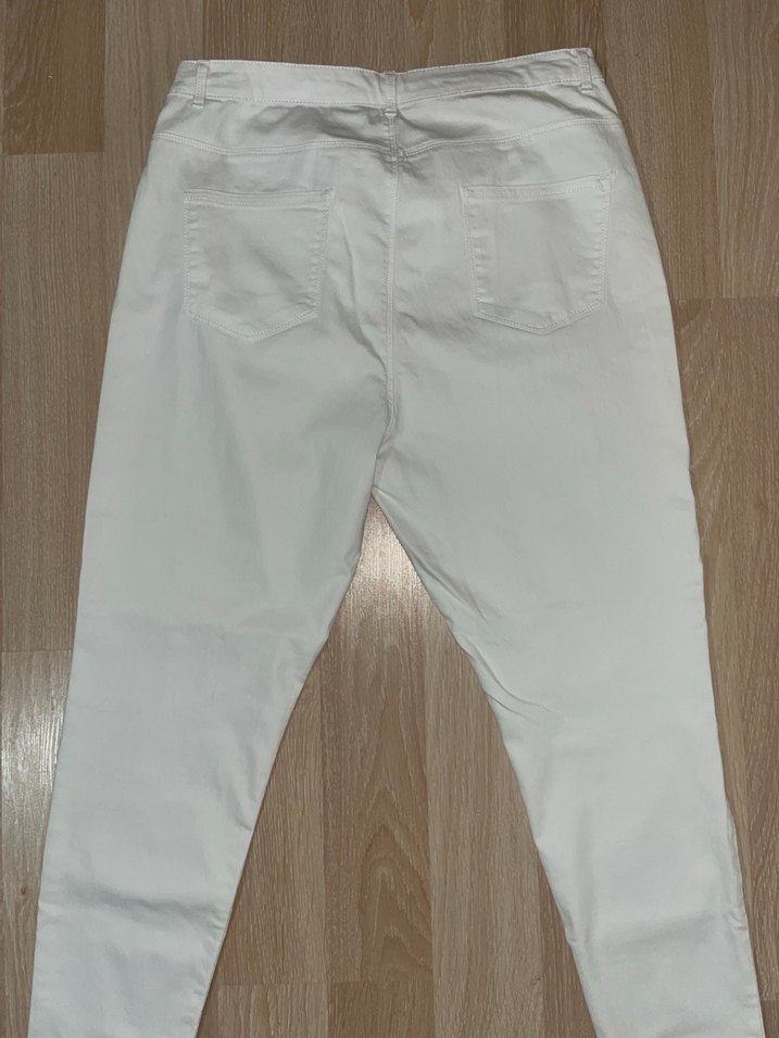 Beyaz Kadın Skinny Pantolon - Görsel 4