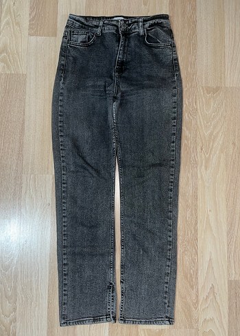 Gri Normal Kesim Kadın Denim Jean - Görsel 4