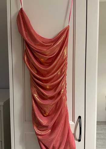 Adl Mert Aslan Büzgülü Örme Elbise - Görsel 3