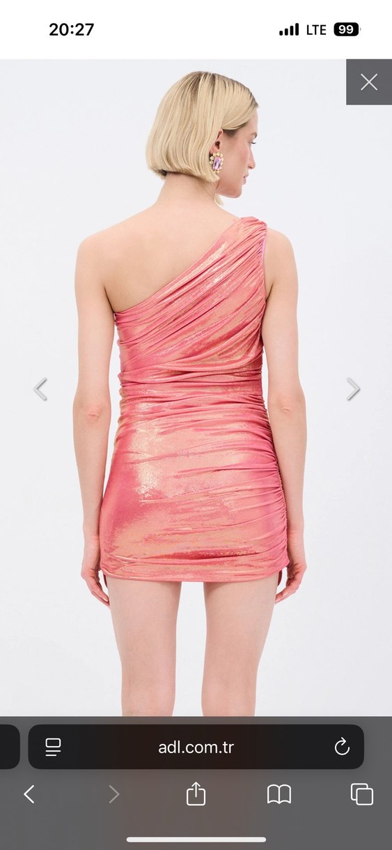 Adl Mert Aslan Büzgülü Örme Elbise - Görsel 2