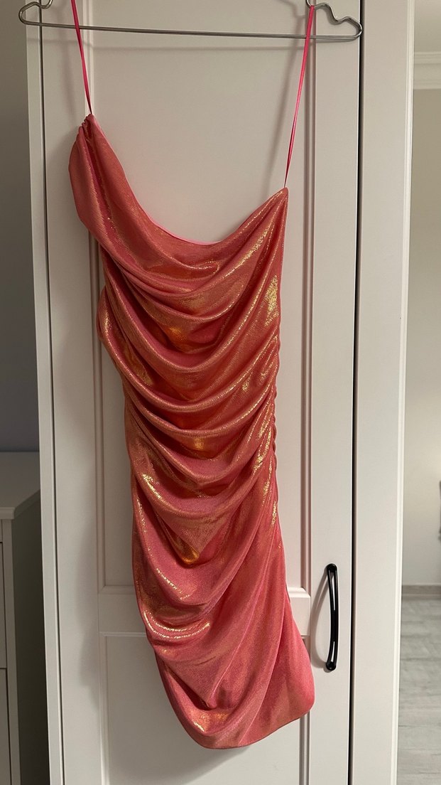 Adl Mert Aslan Büzgülü Örme Elbise - Görsel 3