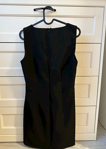 Oxxo Siyah Midi Kolsuz Elbise - Görsel 2