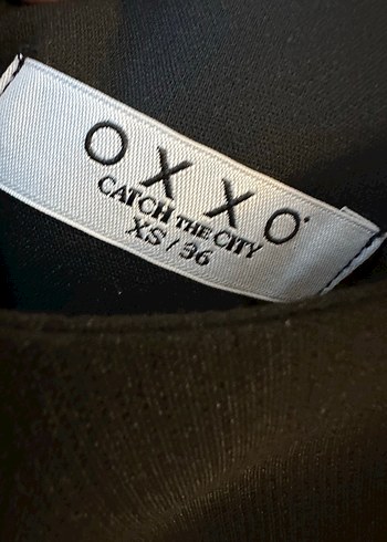 Oxxo Siyah Midi Kolsuz Elbise - Görsel 3