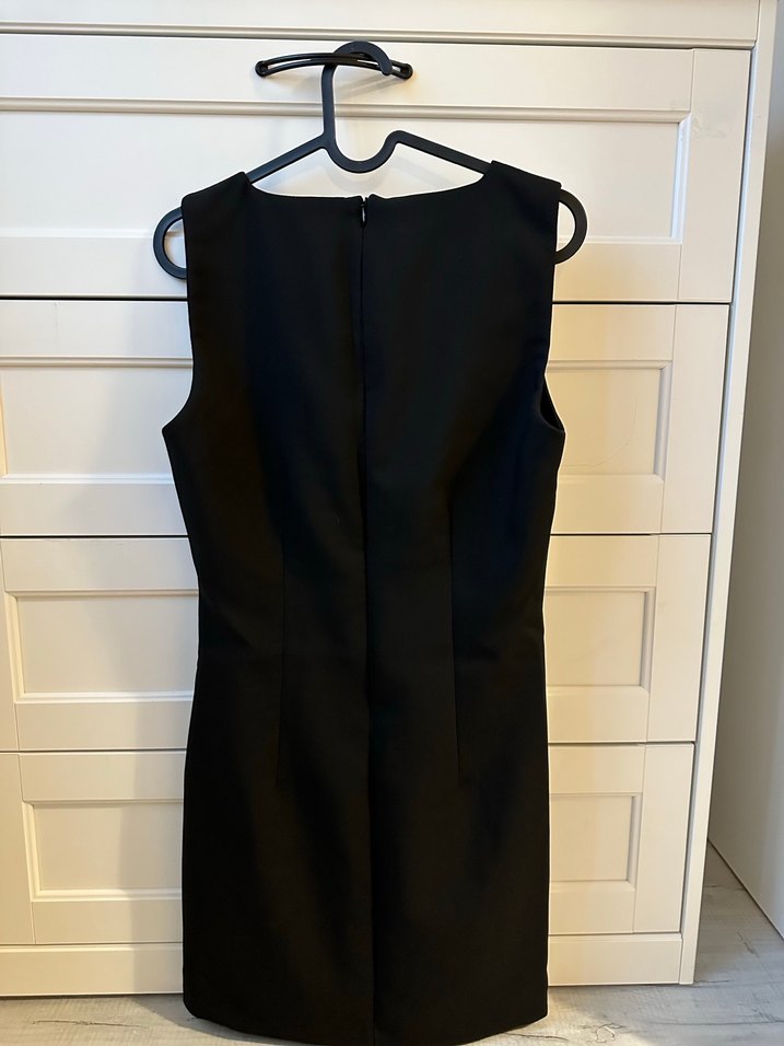 Oxxo Siyah Midi Kolsuz Elbise - Görsel 2