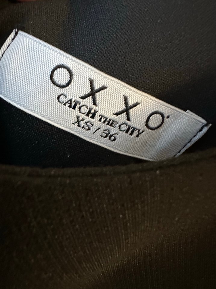 Oxxo Siyah Midi Kolsuz Elbise - Görsel 3