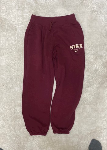 Bordo Nike Kadın Rahat Kesim Eşofman Altı - Görsel 4