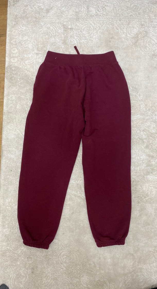 Bordo Nike Kadın Rahat Kesim Eşofman Altı - Görsel 3