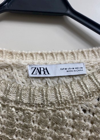 Beyaz Örme Kadın Kazak - Görsel 3