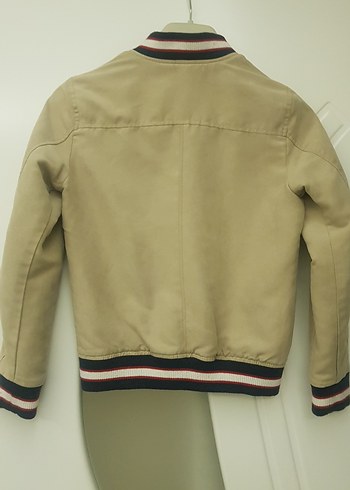 Bej Erkek Çocuk Fermuarlı Ceket - Görsel 2