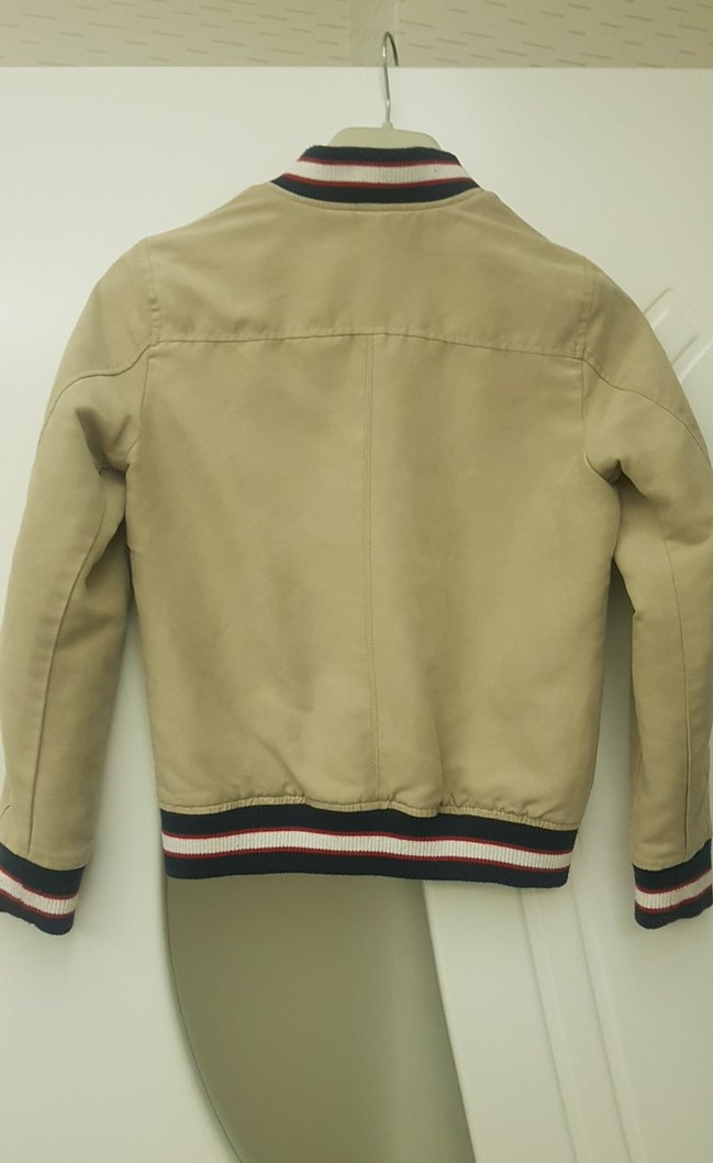 Bej Erkek Çocuk Fermuarlı Ceket - Görsel 2