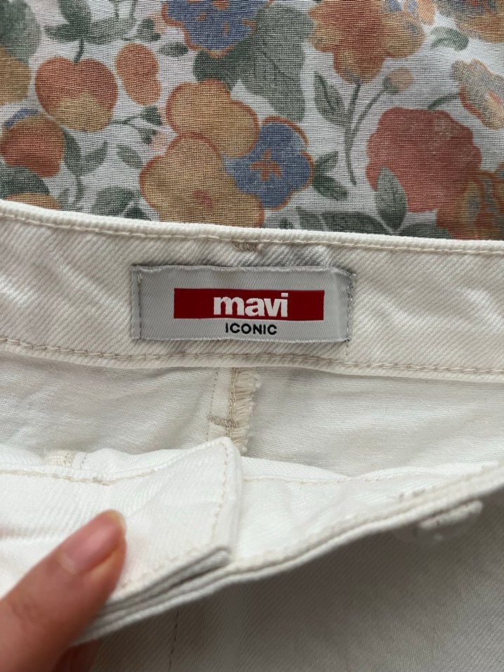 Beyaz kot etek - Görsel 2