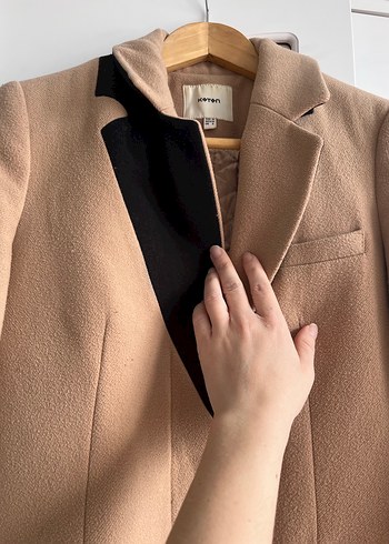 Koton Bej Kadın Kaban - Görsel 5