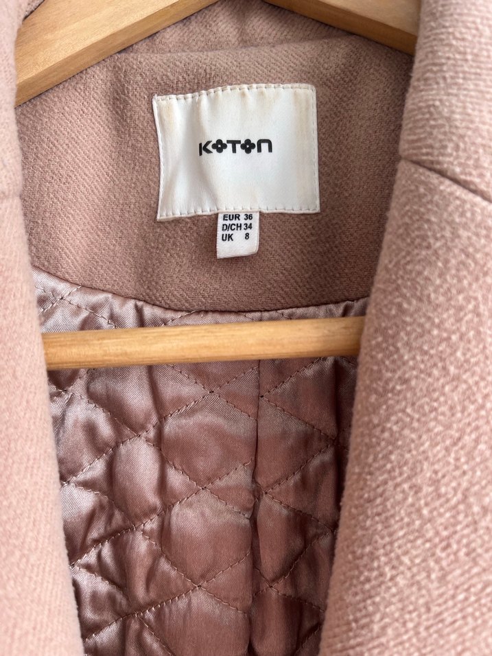 Koton Bej Kadın Kaban - Görsel 4