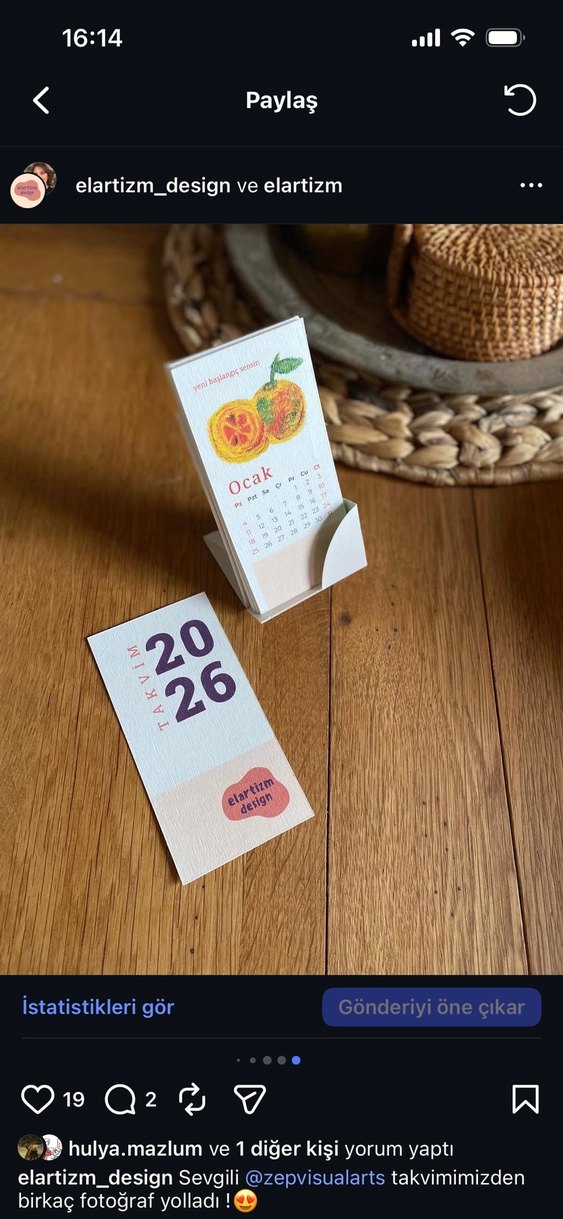 2026 Pastel Renkli Masa Takvimi - Görsel 5