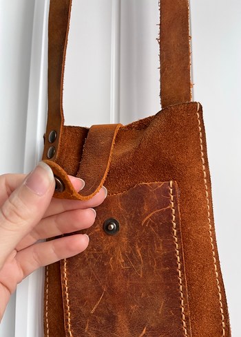 Deri Kadın Çapraz Çanta Tokalı - Görsel 3