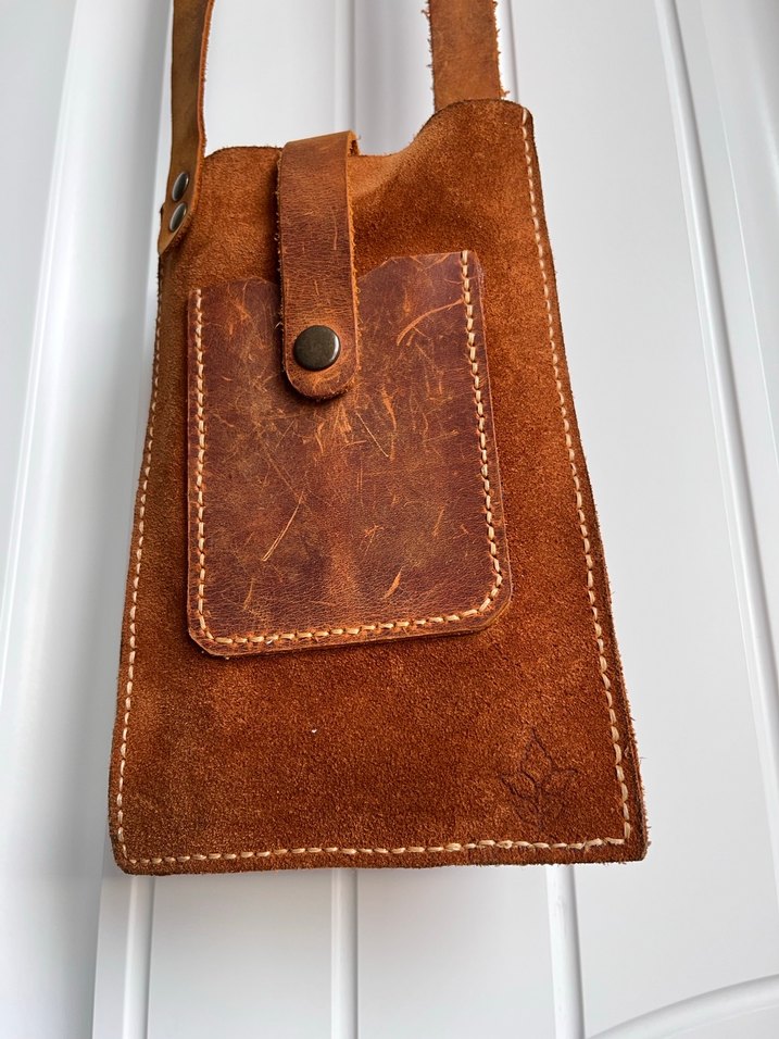 Deri Kadın Çapraz Çanta Tokalı - Görsel 5