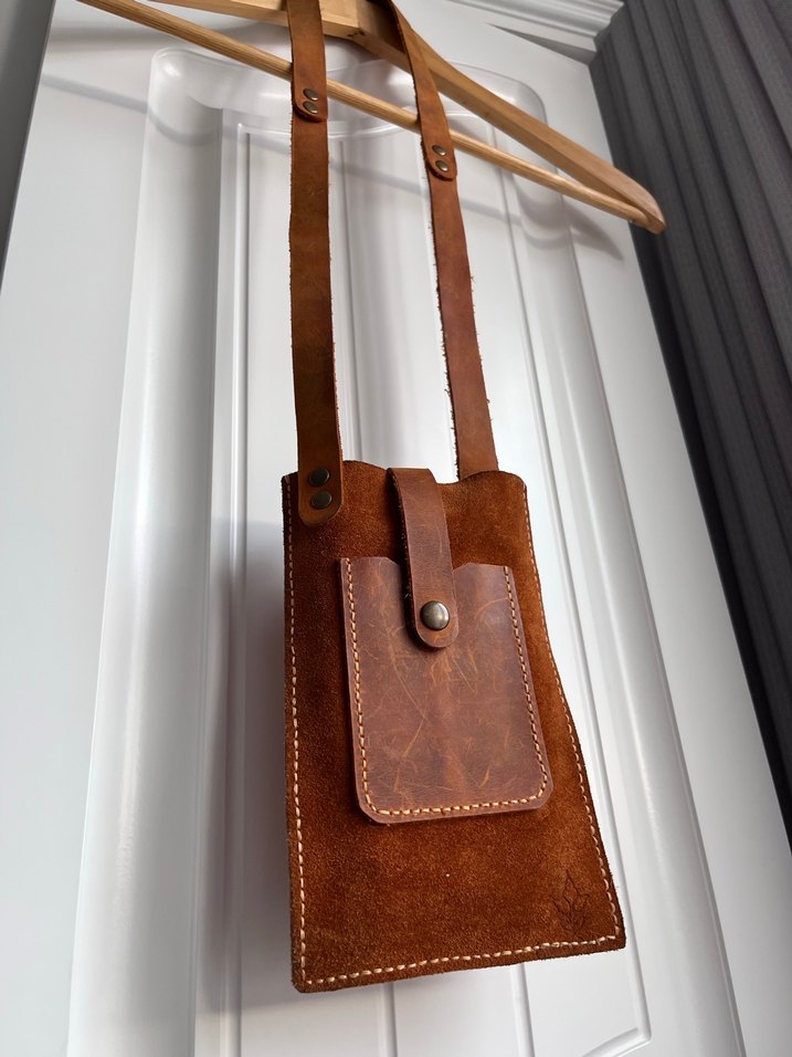 Deri Kadın Çapraz Çanta Tokalı - Görsel 2