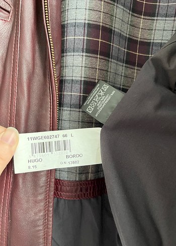 Derimod Markalı Bordo Deri  Ceket - Görsel 7