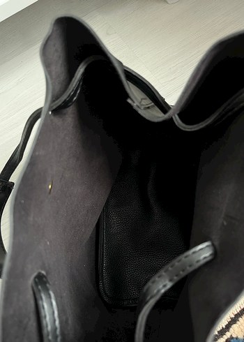 Siyah Deri Kadın Omuz Çantası - Görsel 5