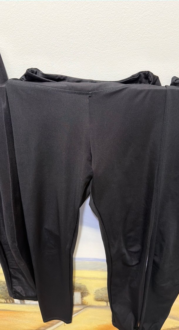 Siyah Dikişsiz Spor Tayt - Görsel 3