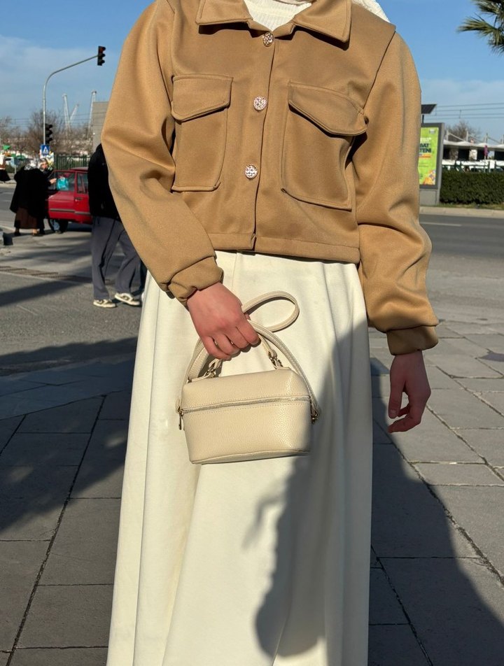 kaşe  kadın ceket - Görsel 2