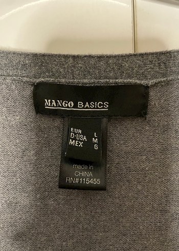 Gri V Yaka Kısa Kollu Triko Elbise - Görsel 2