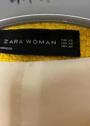 Sarı Kadın Ceket Düğmeli - Görsel 3