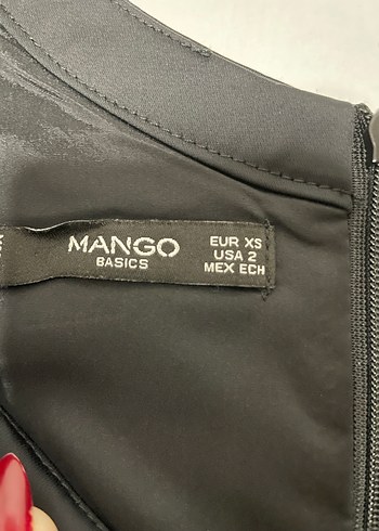 Siyah V Yaka Uzun Kollu Midi Elbise - Görsel 2