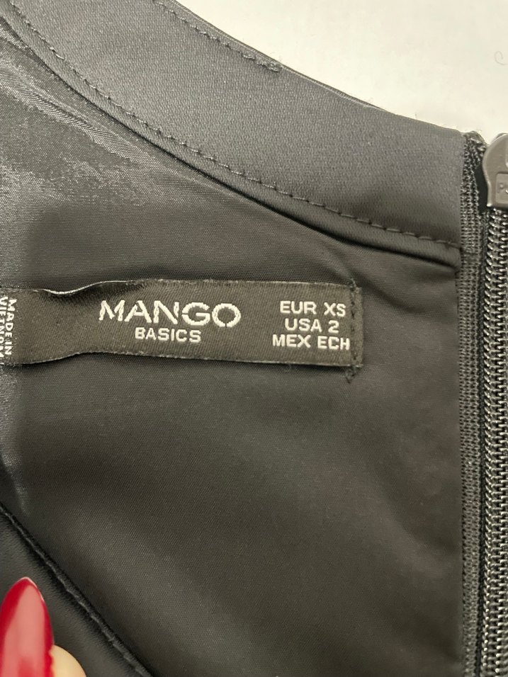 Siyah V Yaka Uzun Kollu Midi Elbise - Görsel 2