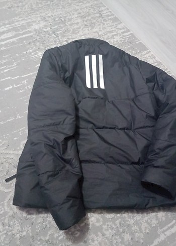 Adidas Siyah Baskılı Fermuarlı Erkek Mont - Görsel 3