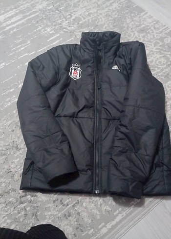 Adidas Siyah Baskılı Fermuarlı Erkek Mont - Görsel 2