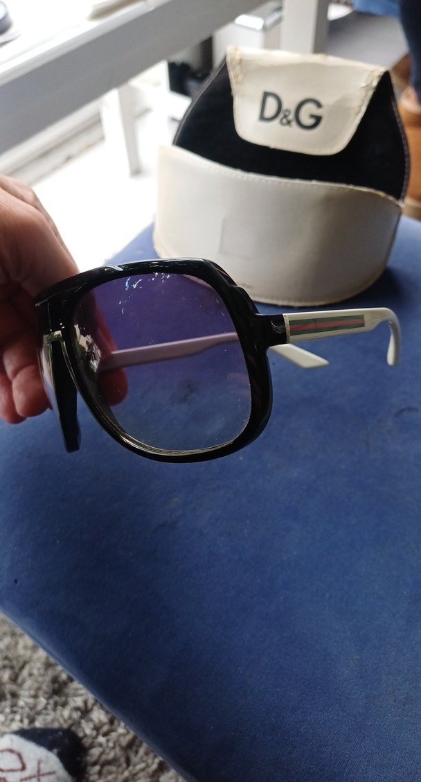 D&G gözlük Koyu Mavi Tokalı Kadın Gözlüğü - Görsel 4