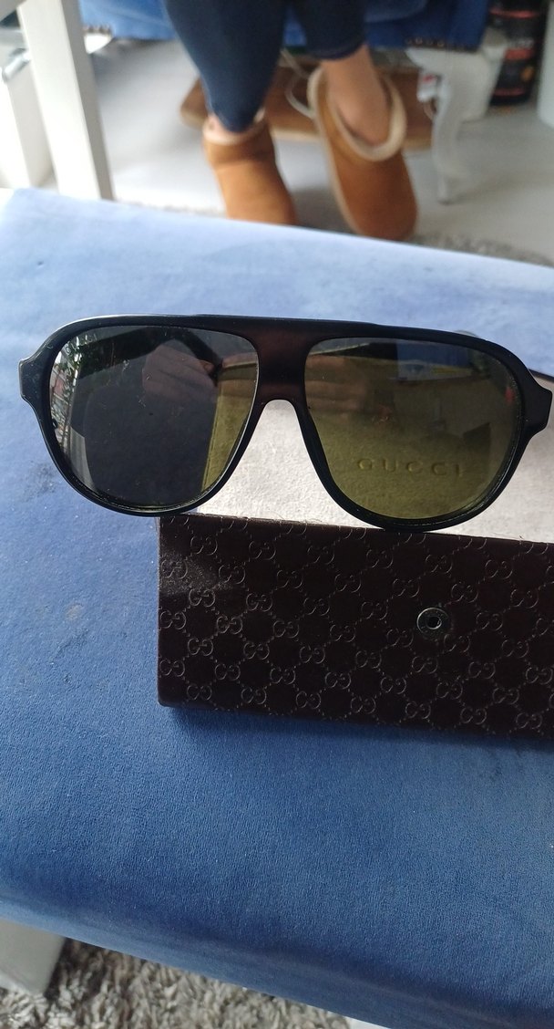 gucci gözlük Kemer Detaylı Klasik Siyah unisex Güneş Gözlüğü - Görsel 4