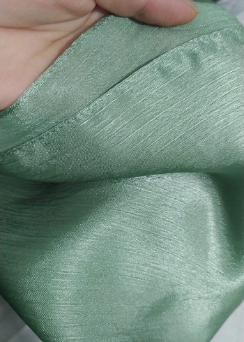 Yeşil İşlemeli Uzun Abiye Elbise - Görsel 5