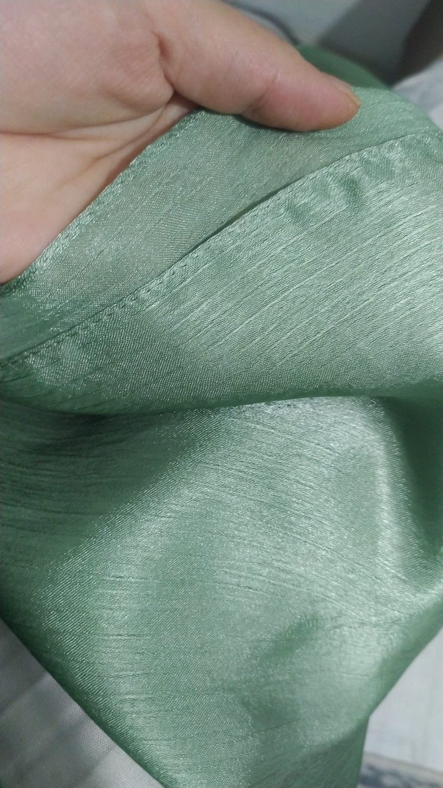 Yeşil İşlemeli Uzun Abiye Elbise - Görsel 5