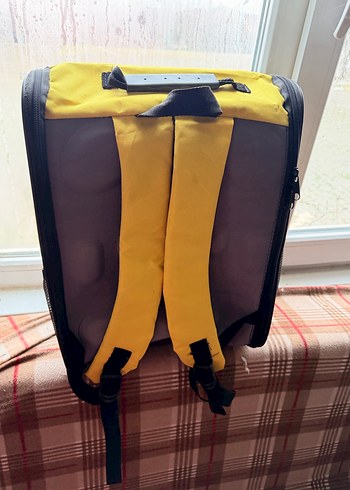 Sarı Taşınabilir Evcil Hayvan Taşıyıcı Sırt Çantası - Görsel 4