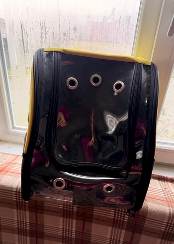 Sarı Taşınabilir Evcil Hayvan Taşıyıcı Sırt Çantası - Görsel 2