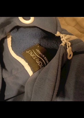 Gri Kapüşonlu Fermuarlı Erkek Sweatshirt - Görsel 4