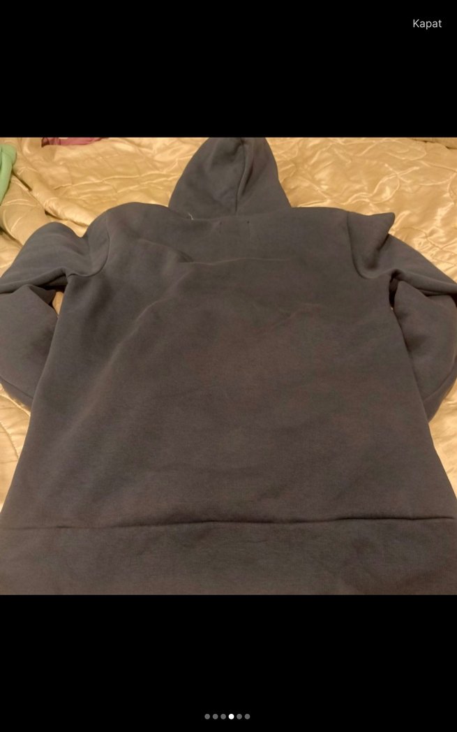 Gri Kapüşonlu Fermuarlı Erkek Sweatshirt - Görsel 3