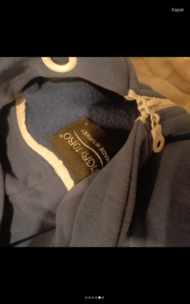 Gri Kapüşonlu Fermuarlı Erkek Sweatshirt - Görsel 4