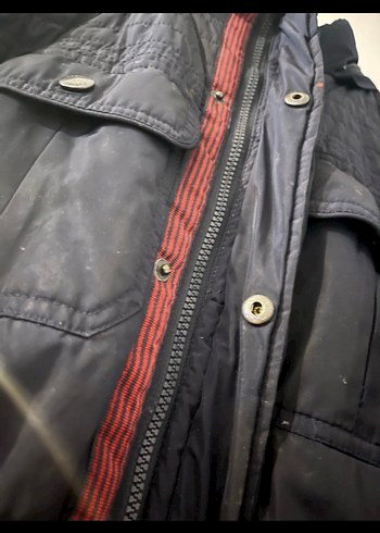 Siyah Fermuarlı Erkek Midi Mont - Görsel 3