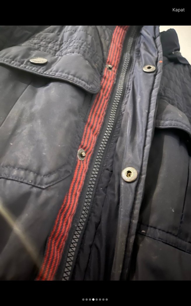 Siyah Fermuarlı Erkek Midi Mont - Görsel 3