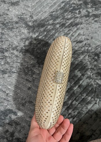 Taşlı kadın pörtföy çanta - Görsel 2