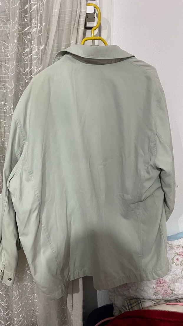 Gri UNISEX Midi Ceket, Fermuarlı, Rahat Kesim KİĞILI ORJ. - Görsel 5