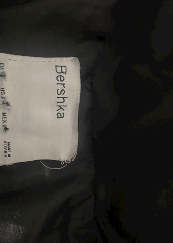 Kadın Siyah Midi Boy Kışlık Mont BERSHKA - Görsel 4