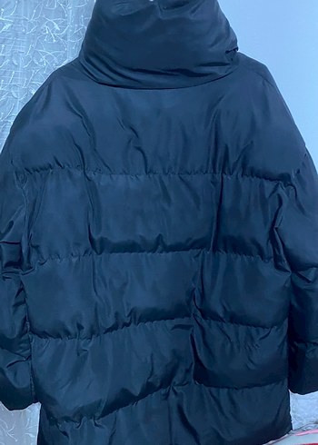 Kadın Siyah Midi Boy Kışlık Mont BERSHKA - Görsel 3