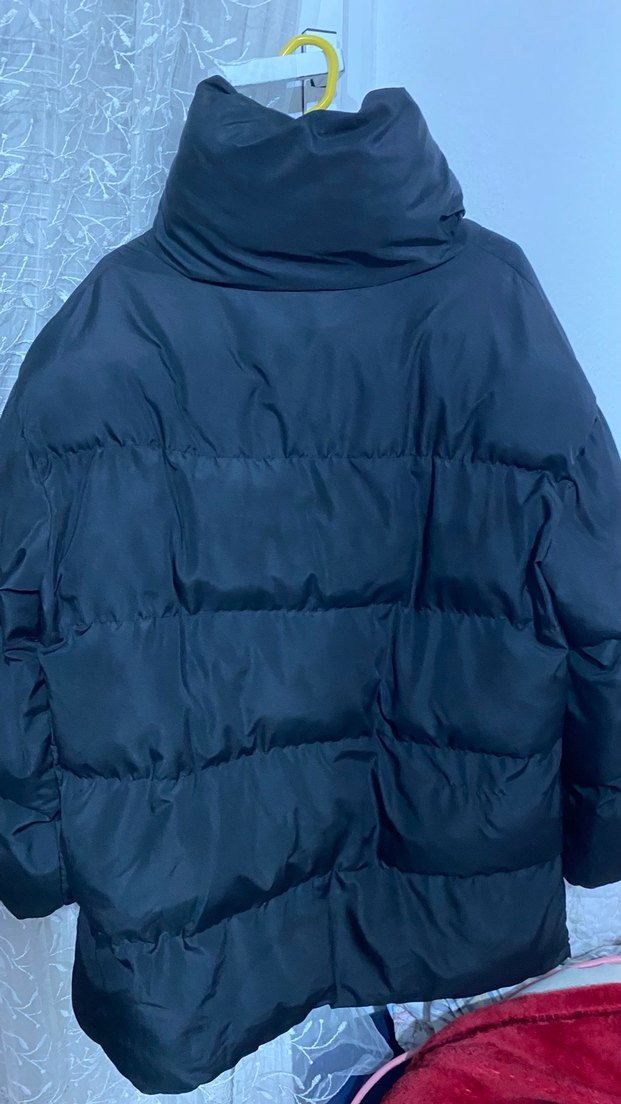 Kadın Siyah Midi Boy Kışlık Mont BERSHKA - Görsel 3