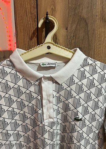 Erkek Gri Baskılı Polo Tişört LACOSTE - Görsel 3