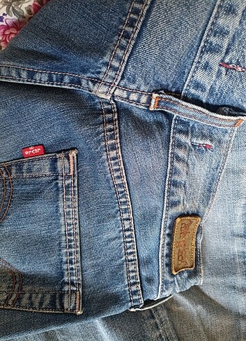 m Beden mavi Renk Levi's düşük bel jean