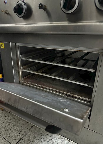 Gri Paslanmaz Çelik Fırınlı Ocak - Görsel 3